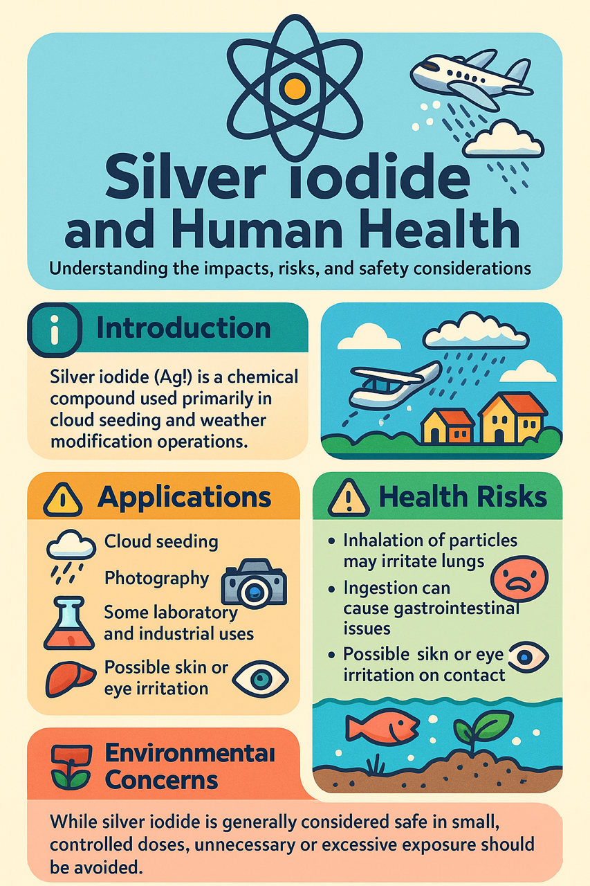 Document detailing the use of Silver Iodide for weather modification