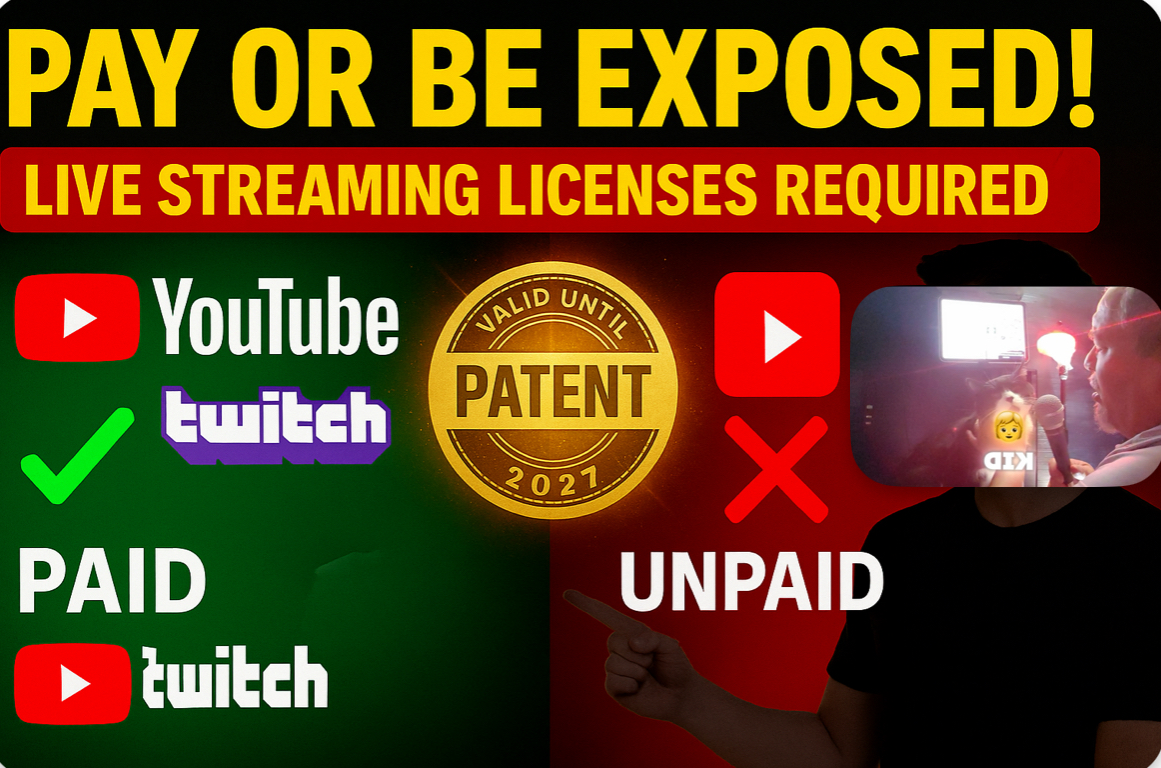 Pay or Be Exposed - Live Streaming Licenses Required